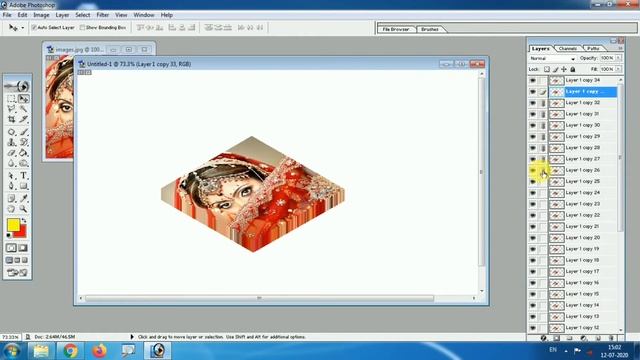 3D image Shape in Adobe Photoshop 7.0 || Photoshop Tutorial | смотреть онлайн