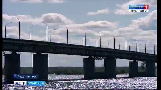 Сегодня в Архангельске Краснофлотский мост разведут раньше обычного смотреть онлайн