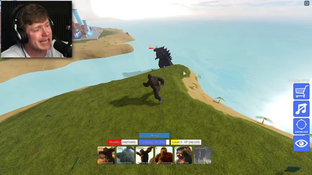 GODZILLA vs KING KONG the FIGHT in ROBLOX смотреть онлайн