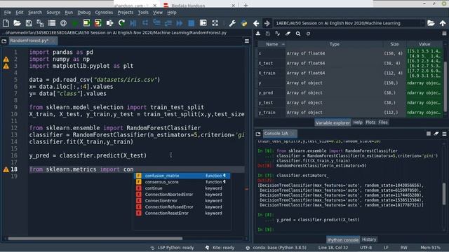 Random Forest Classifier | Machine Learning | AI_Part 21 смотреть онлайн