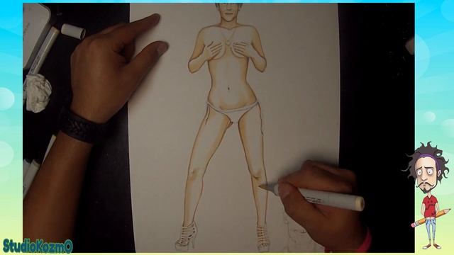 Copic Art Jamie Lee Curtis (True Lies) StudioKozmo смотреть онлайн