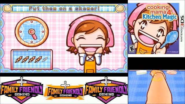Cooking Mama 4 Kitchen Magic 3DS Yakitori смотреть онлайн