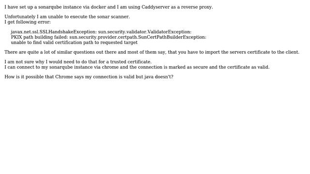 DevOps & SysAdmins: How can a SSL connection be valid for Chrome but invalid for Java? смотреть онлайн