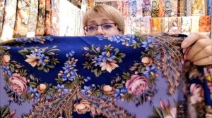 Цвнты под снегом ❄️?❄️Павловопосадские платки в Минске. Алёна