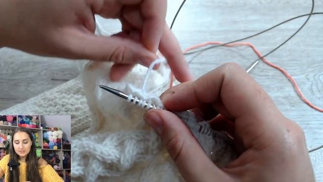 ? ВЯЖЕМ СВИТЕР С ВТАЧНЫМ РУКАВОМ ? Урок 10. Сшивание плеч и ложная кеттлевка смотреть онлайн