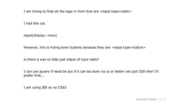 HTML : how to hide input of type radio in html смотреть онлайн