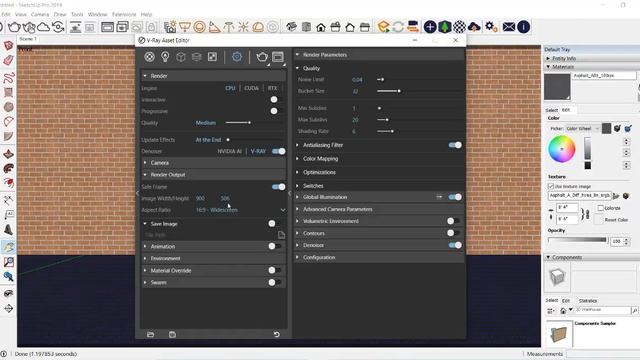 Interior and exterior Rendering Settings in Sketchup 2019 & Vray 5 Tutorial In Hindi смотреть онлайн