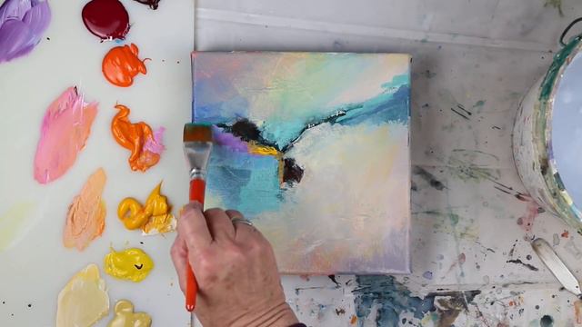 Start To Finish  Abstract Acrylic Painting