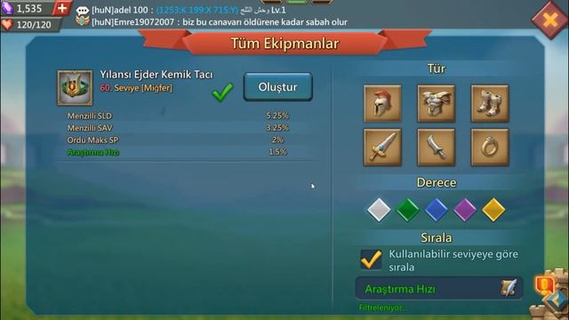 Lords Mobile. daha hızlı gelişim için. önerilen ekipmanlar. смотреть онлайн