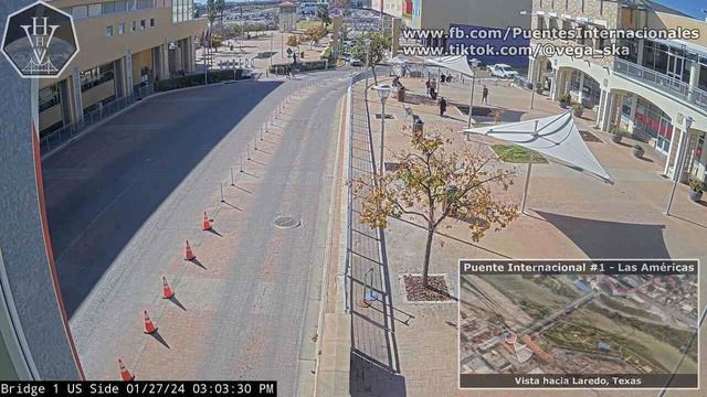 2024 01 27 Puente Internacional 1 viendo hacia Laredo, Texas смотреть онлайн