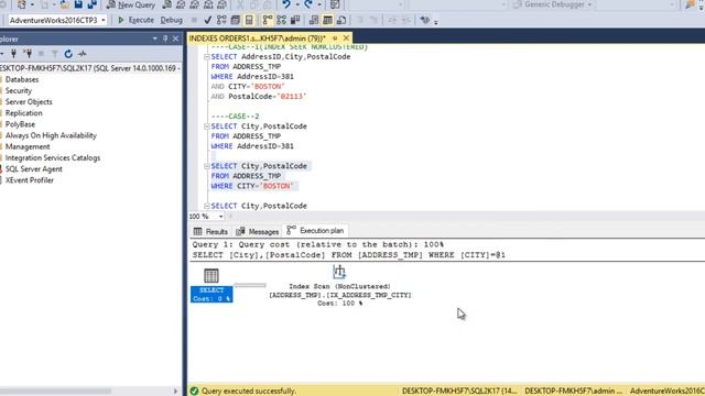 SQL Server Performance Tuning and Query Optimization | ORDER OF columns in nonclustered index смотреть онлайн