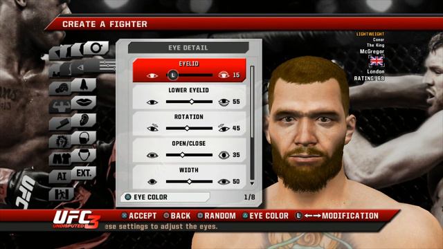 UFC Undisputed 3 Conor McGregor Creation Request