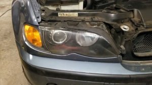 BMW E46 Замена Фар Головного Света