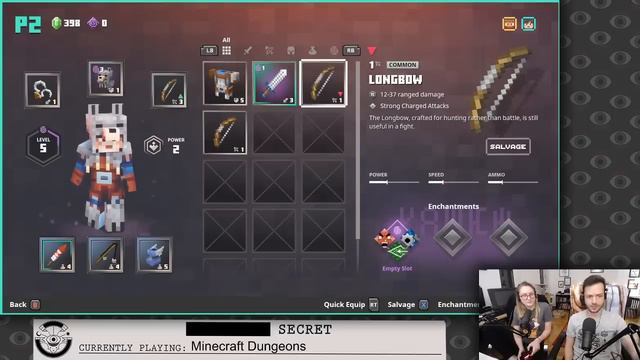 Jacob and Julia Probably Hit a Skelleton in MINECRAFT DUNGEONS смотреть онлайн