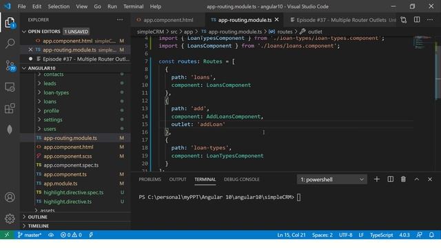 Angular 10 Tutorial #37 - Multiple Router Outlets in Angular | Angular 10 Tutorial For Beginners смотреть онлайн