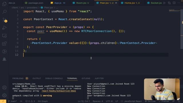 React Video Chat App | WebRTC Video Chat Zoom Clone смотреть онлайн
