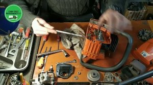 Бензопила "Хускварна 142" полная разборка и диагностика.