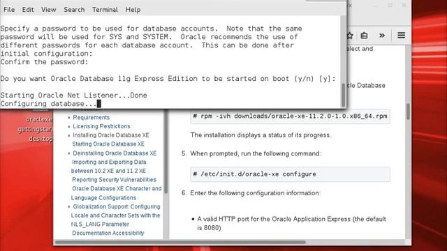 ICS321 Install Oracle11g XE Oracle Linux 7.1 смотреть онлайн