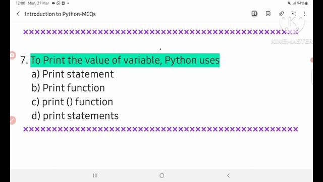 Python MCQ|Introduction to Python MCQ|KV Python|Class 11 смотреть онлайн