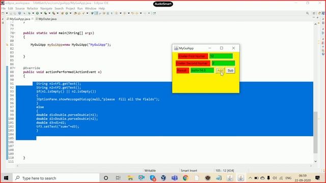 #93 Java GUI Programming | How to Create An U.I(User Interface)Using AWT & Swing In Java Tutorials смотреть онлайн