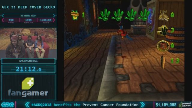 Gex 3: Deep Cover Gecko by crash6351 in 53:08 - AGDQ 2018 - Part 137 смотреть онлайн