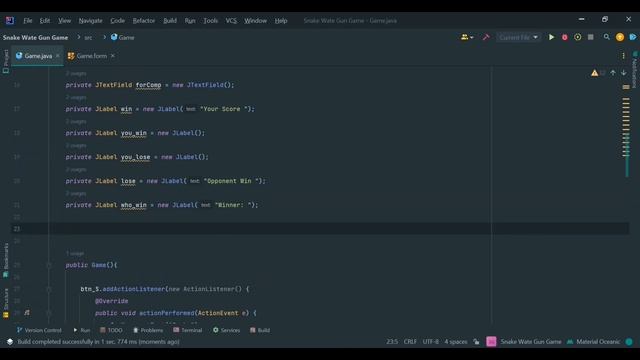 How to make Snake, Water, Gun Game in JAVA using IntelliJ Idea (GUI) || ? смотреть онлайн