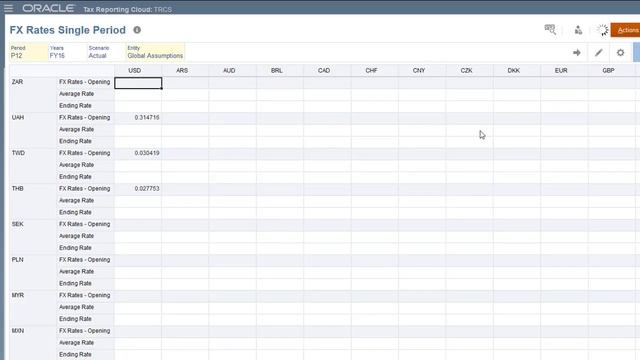 Configuring Foreign Currency Translation Rates in Oracle Tax Reporting Cloud смотреть онлайн