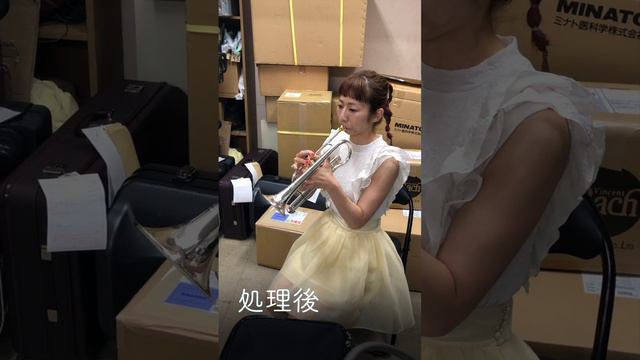 【管楽器調律】処理前後比較 コルネット смотреть онлайн