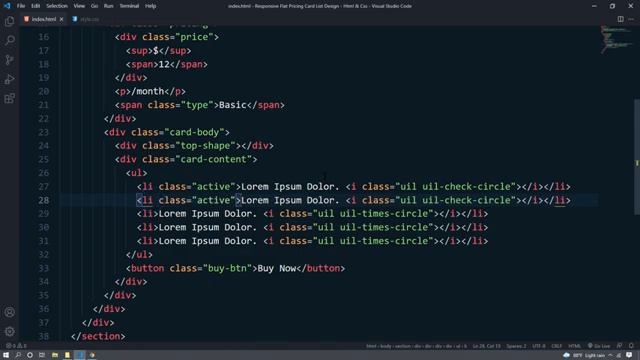 Responsive Flat Pricing Card List Design - Using HTML & CSS смотреть онлайн