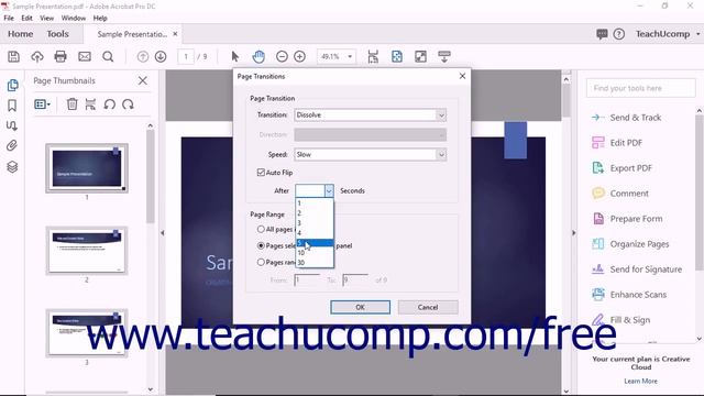 Acrobat Pro DC Tutorial Adding Page Transitions - Adobe Acrobat Pro DC Training Tutorial Course смотреть онлайн