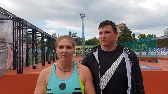 Ирина Тарасова и тренер-супруг Александр Терехов-1 место в толкании ядра Праздника Силы Гераклиона смотреть онлайн