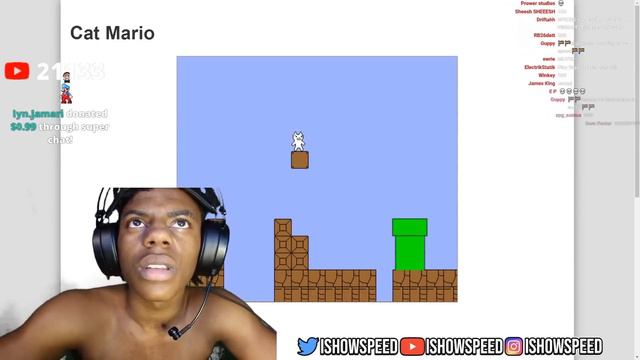 iShowSpeed Plays IMPOSSIBLE Mario.. 😂 смотреть онлайн