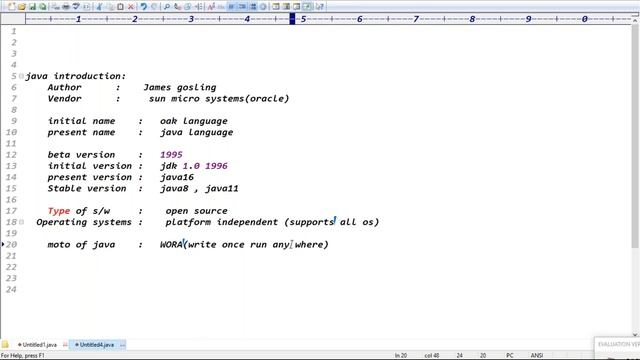 CORE JAVA tutorials || Demo - 2 || by Mr. Ram On 20-04-2021 @8PM IST смотреть онлайн