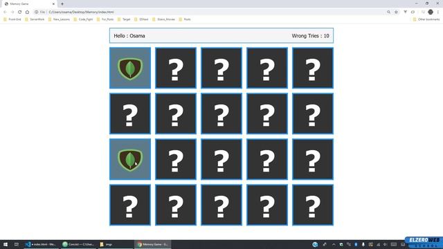 Memory Game - Arabic JavaScript Tuts #01 - Create The Game Markup смотреть онлайн
