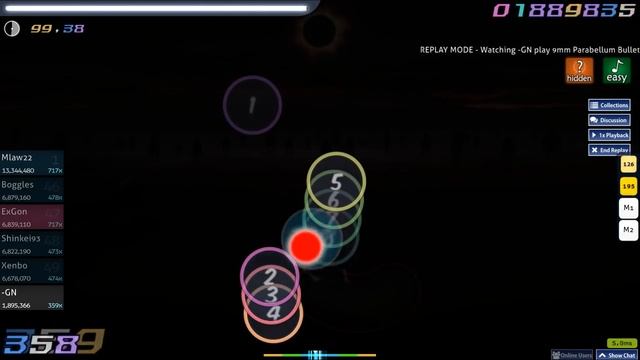 osu! - 9mm Parabellum Bullet - Inferno [The Eclipse] +EZHD FC, 322pp смотреть онлайн