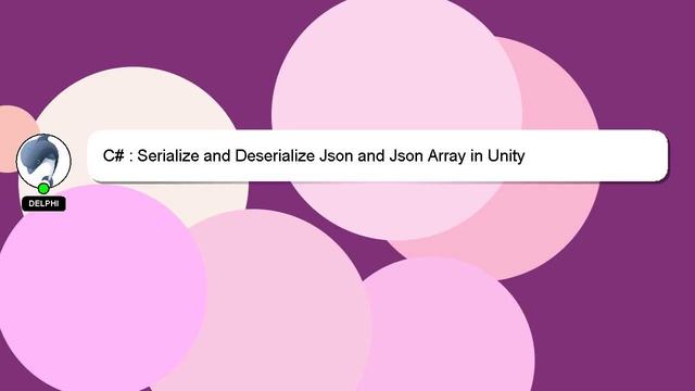 C# : Serialize and Deserialize Json and Json Array in Unity смотреть онлайн