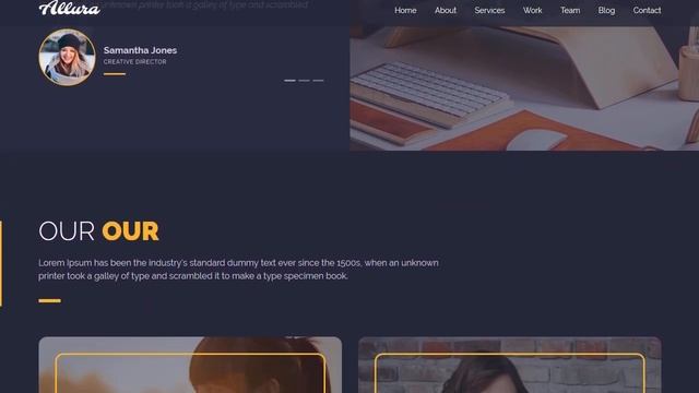 Allura - Portfolio WordPress Theme смотреть онлайн