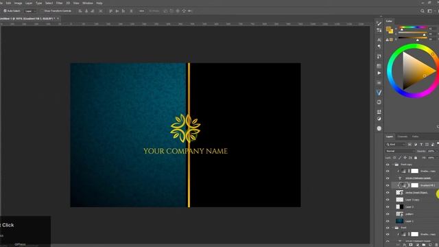How to create business card in Photoshop | royal | Green black смотреть онлайн
