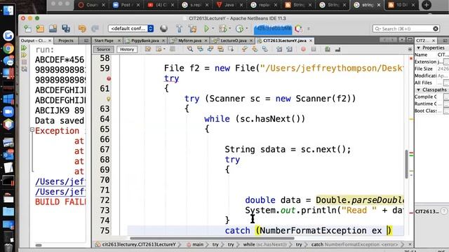 CIT2613#2911 Lectur X textfile, scanners, stringbuilder, url web access смотреть онлайн