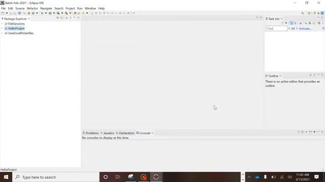 First Project in Java to run Java program смотреть онлайн