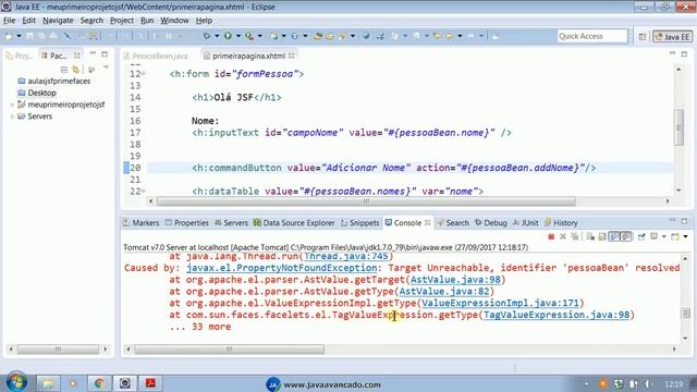 Request Scoped do JavaServer Faces смотреть онлайн