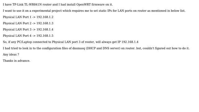 Static IP to LAN ports - OpenWRT смотреть онлайн