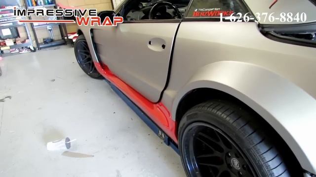 Mercedes - Benz Widebody SL 55 ( SL 666) Matte Grey Aluminum Full wrapped by impressive wrap смотреть онлайн