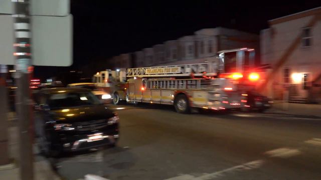 Philadelphia Fire Department Ladder 16 Responding