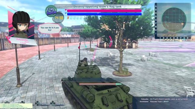 Girls und Panzer Dream Tank Match on PS5 Katysha Pravda School gameplay смотреть онлайн