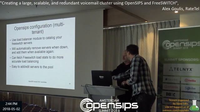 "Creating a large, scalable, and redundant voicemail cluster using OpenSIPS and FreeSWITCH". смотреть онлайн