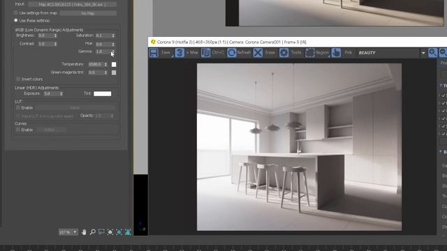 HDRI Lighting Setup for Interior Visualizations | 3ds Max + Corona Render смотреть онлайн
