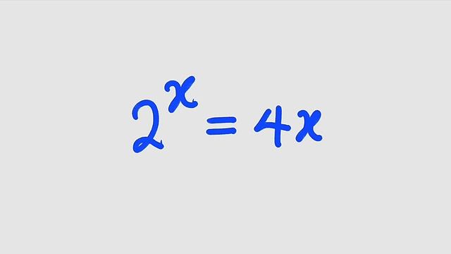 Viral exponential Equation | 2^x = 4x смотреть онлайн