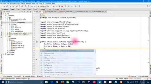 Android Database SQLite - Delete Data in SQLite Database table in Android Studio(Part7) смотреть онлайн