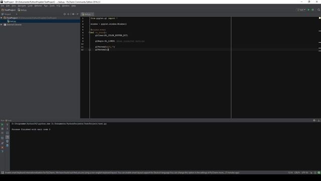 QuickTip #399 - Python Pyglet Tutorial - Draw Lines Vertices OpenGL смотреть онлайн